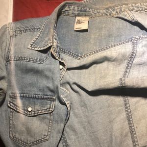 Button up denim shirt